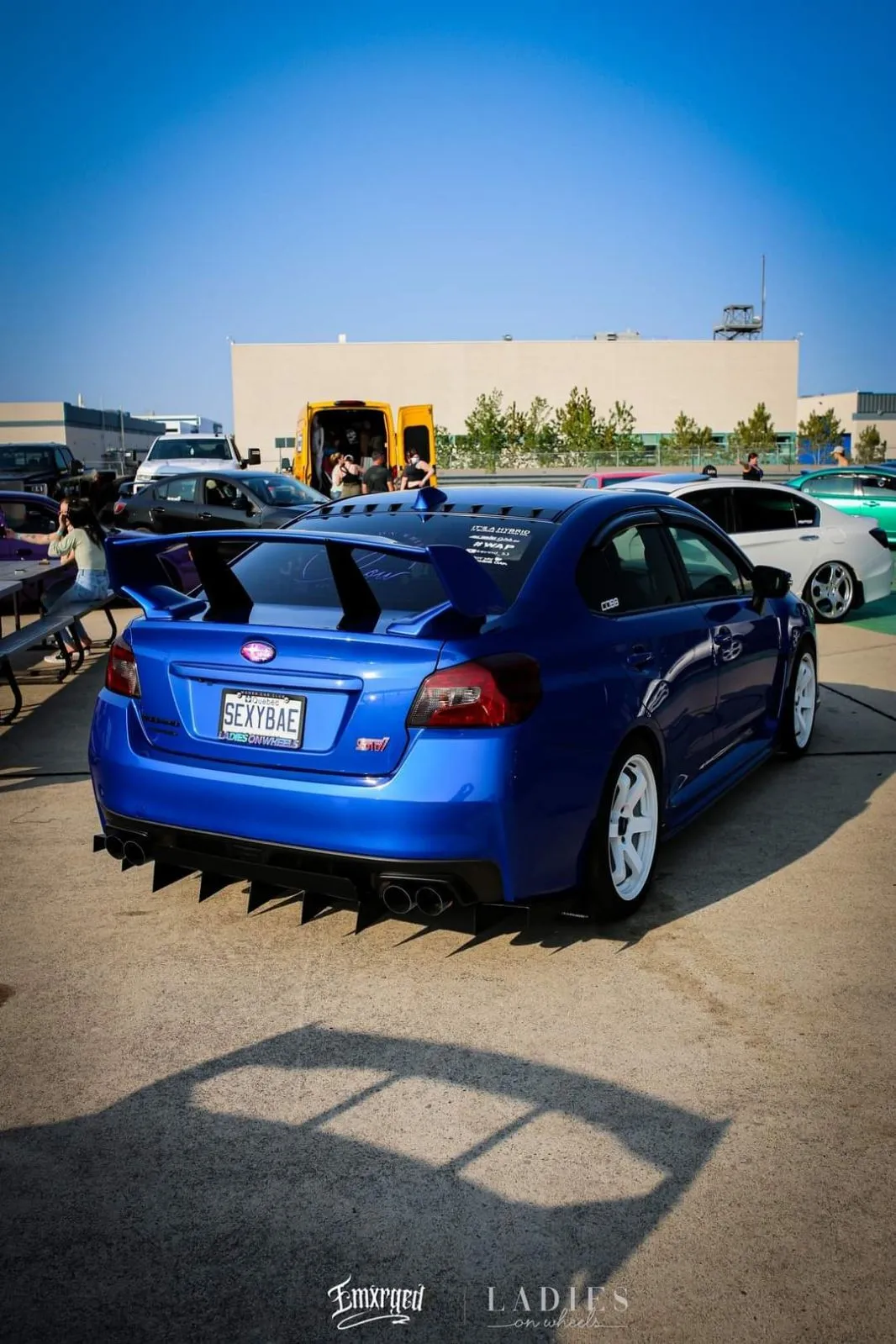 View of the back of the 2016 STI